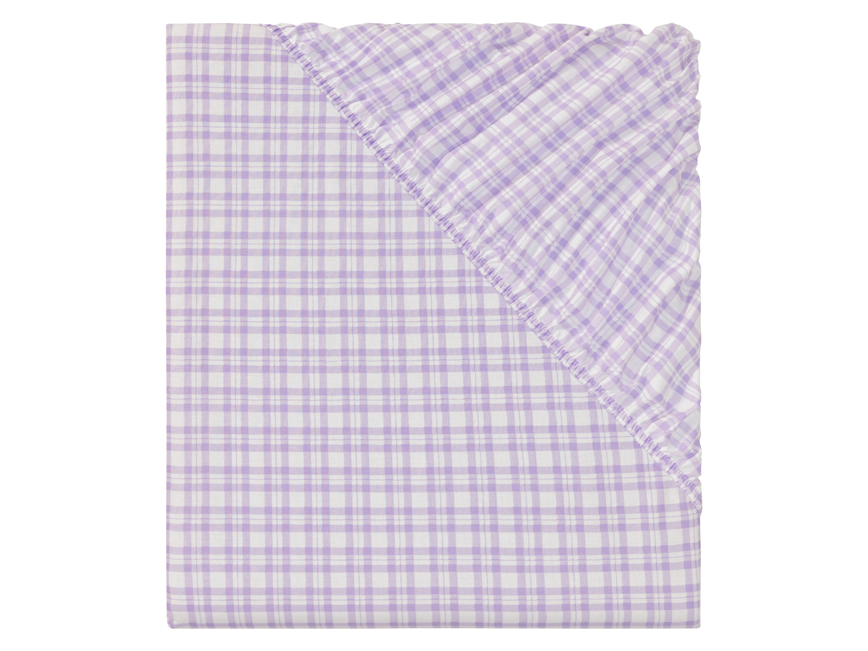 Livarno home Napínací prostěradlo Renforcé 140-160 x 200 cm (vzorovaná/fialová)