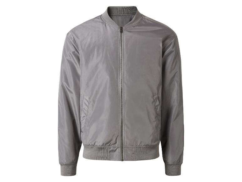 Dlouhá šedá bomber bunda.