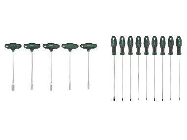 PARKSIDE® Sada nástrčných klíčů, 5dílná / Sada dlouhých šroubováků, 9dílná