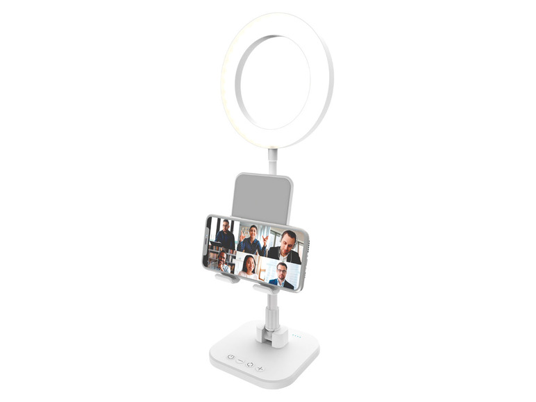  Zobrazit na celou obrazovku Digipower Stolní lampa s držákem na smartphone nebo tablet - Obrázek 4