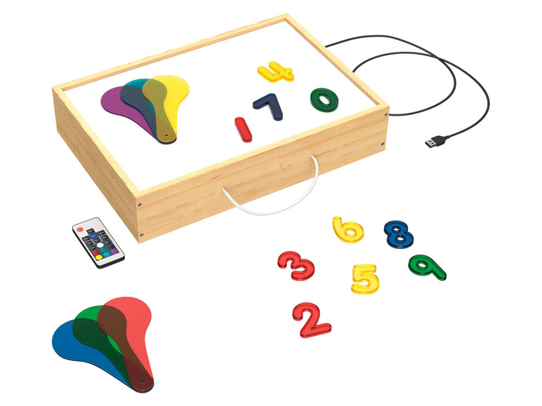  Zobrazit na celou obrazovku Playtive Dřevěný světelný box Montessori - Obrázek 1