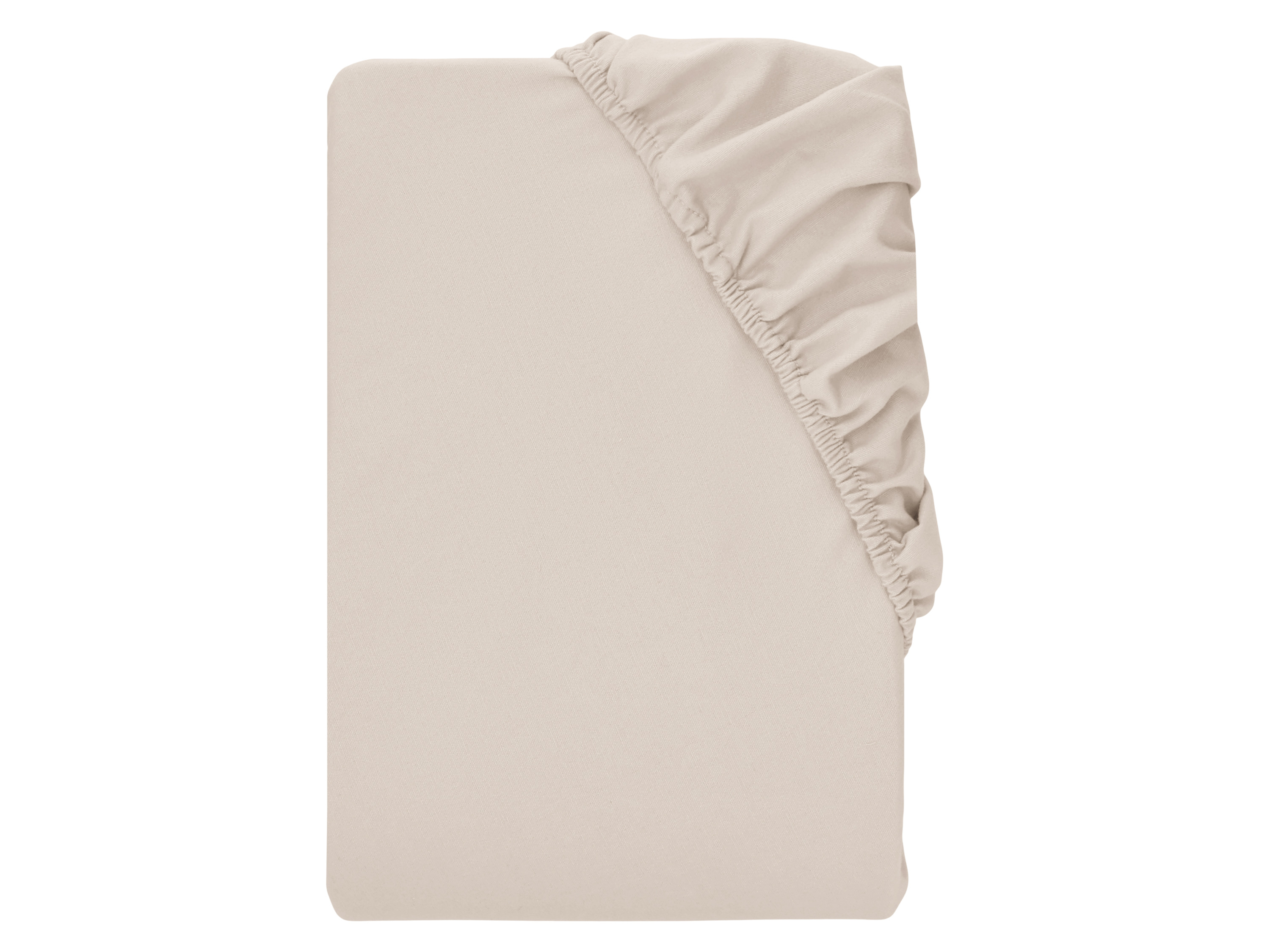 Livarno® Napínací prostěradlo z jemného flanelu, 90-100 x 200 cm (béžová)
