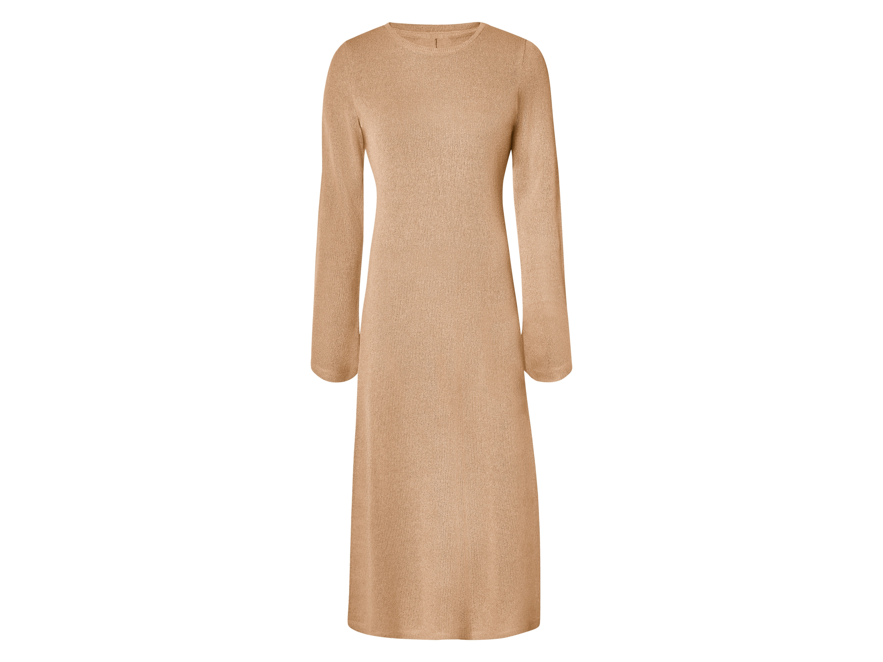esmara® Dámské šaty, rozparek na zadní straně (béžová, 36)