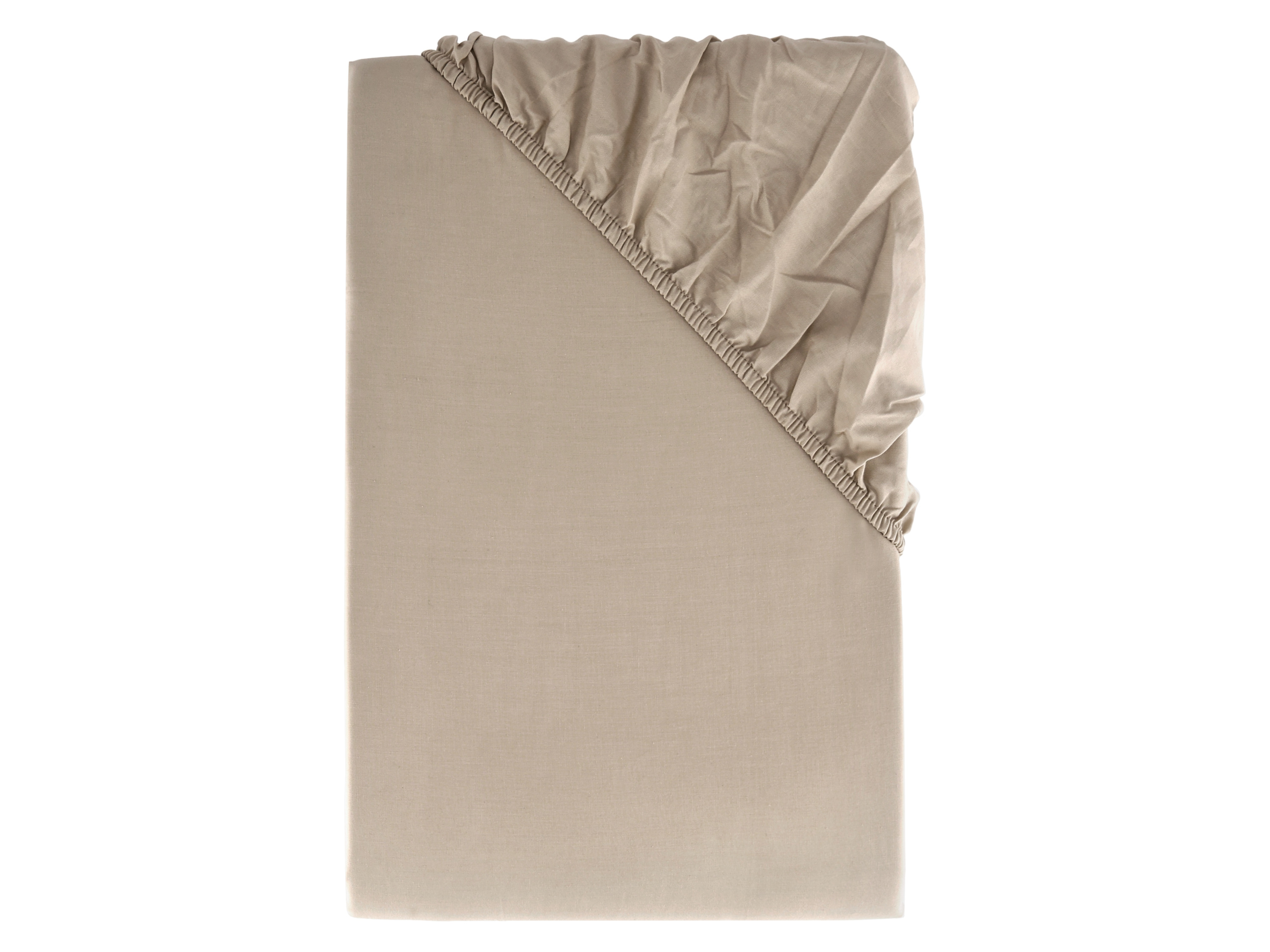 Livarno home Perkálové napínací prostěradlo, 140-160 x 200 cm (béžová)