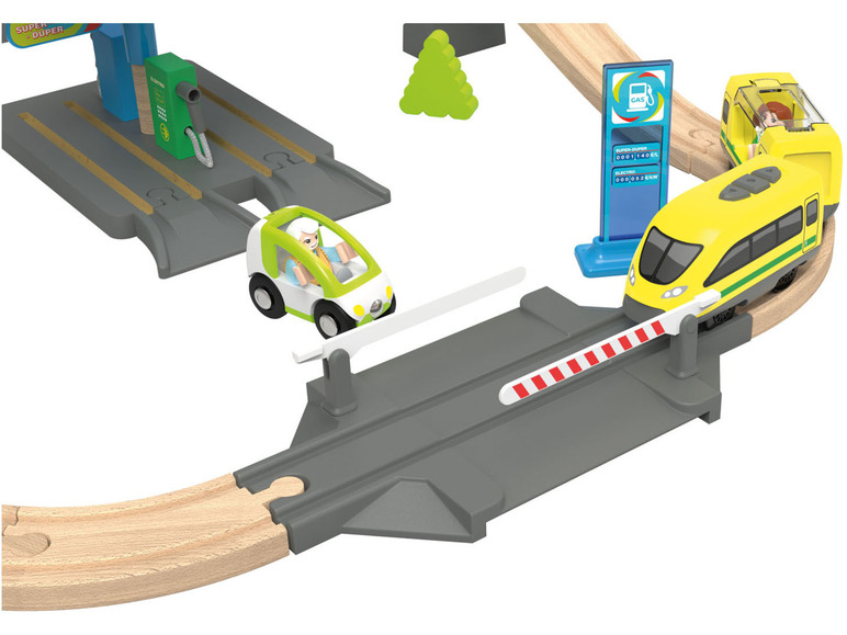  Zobrazit na celou obrazovku Playtive Dřevěná železniční sada Čerpací stanice - Obrázek 3