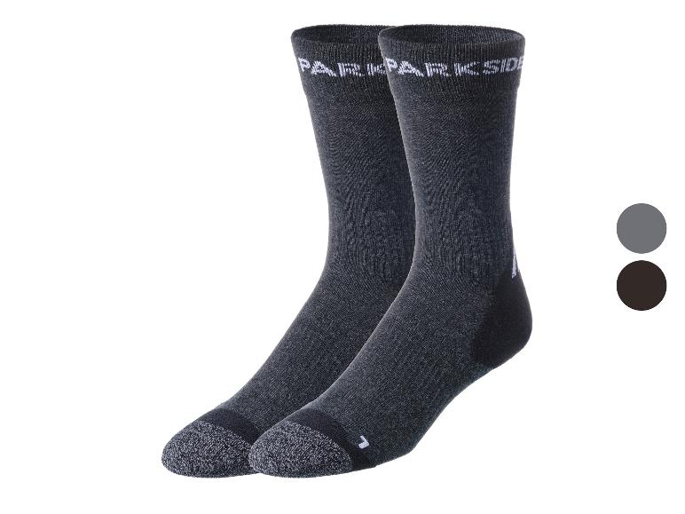 Dva páry černých ponožek Parkside.