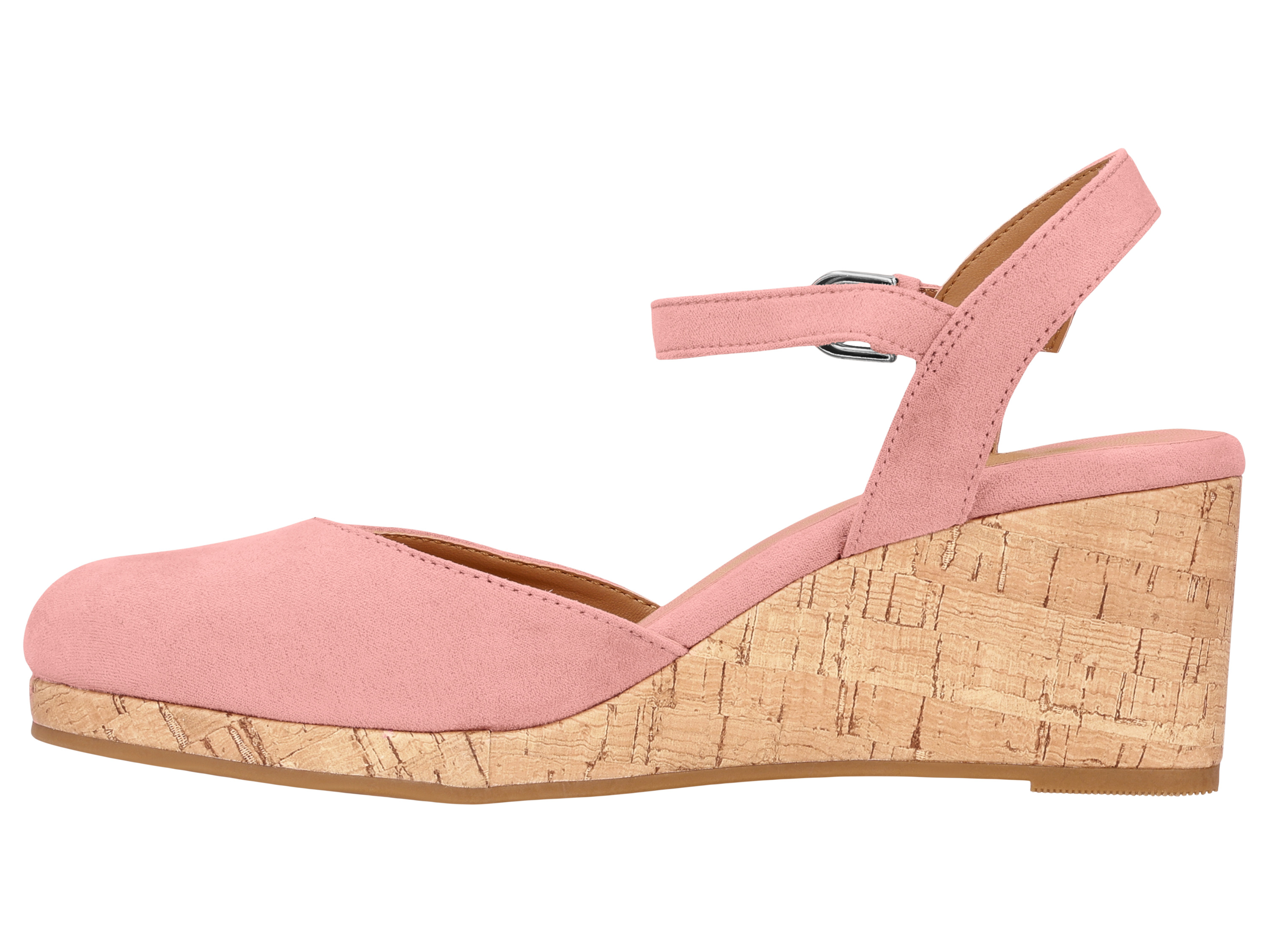 esmara® Dámské sandály na klínku (růžová, 36)