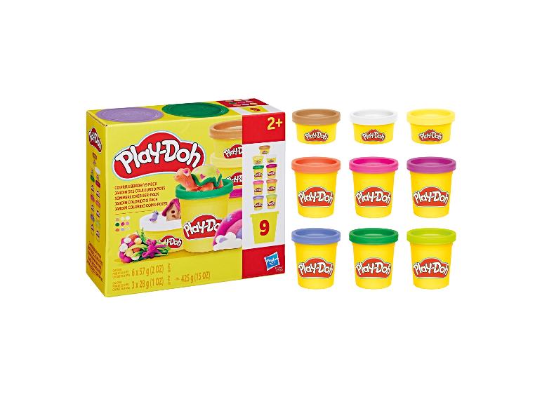 Play-Doh Colorful Garden 9-balení modelíny v různých barvách.