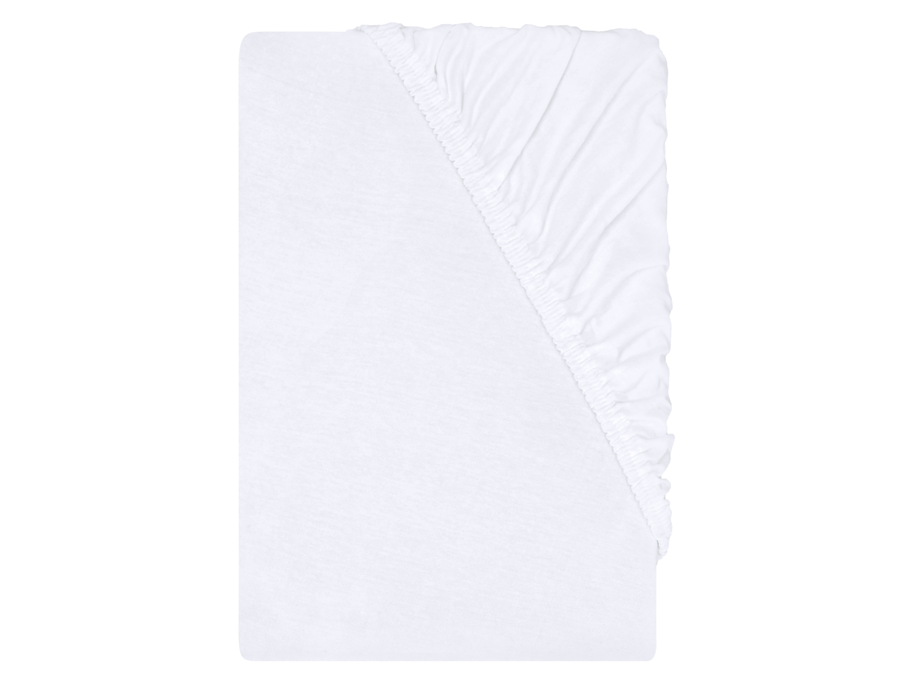 Livarno® Žerzejové napínací prostěradlo, 180-200 x 200 cm (bílá)