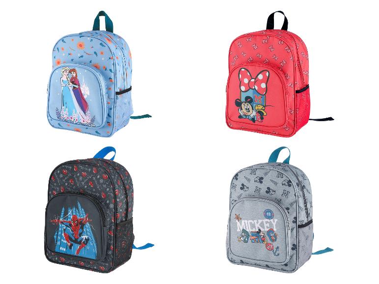 Dětské batohy: Frozen, Minnie, Spiderman a Mickey.