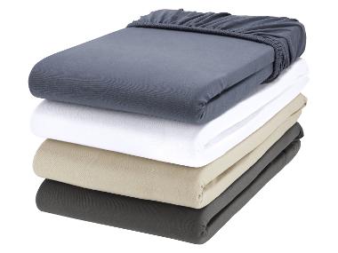 LIVARNO home Žerzejové napínací prostěradlo, 90–100 x 200 cm