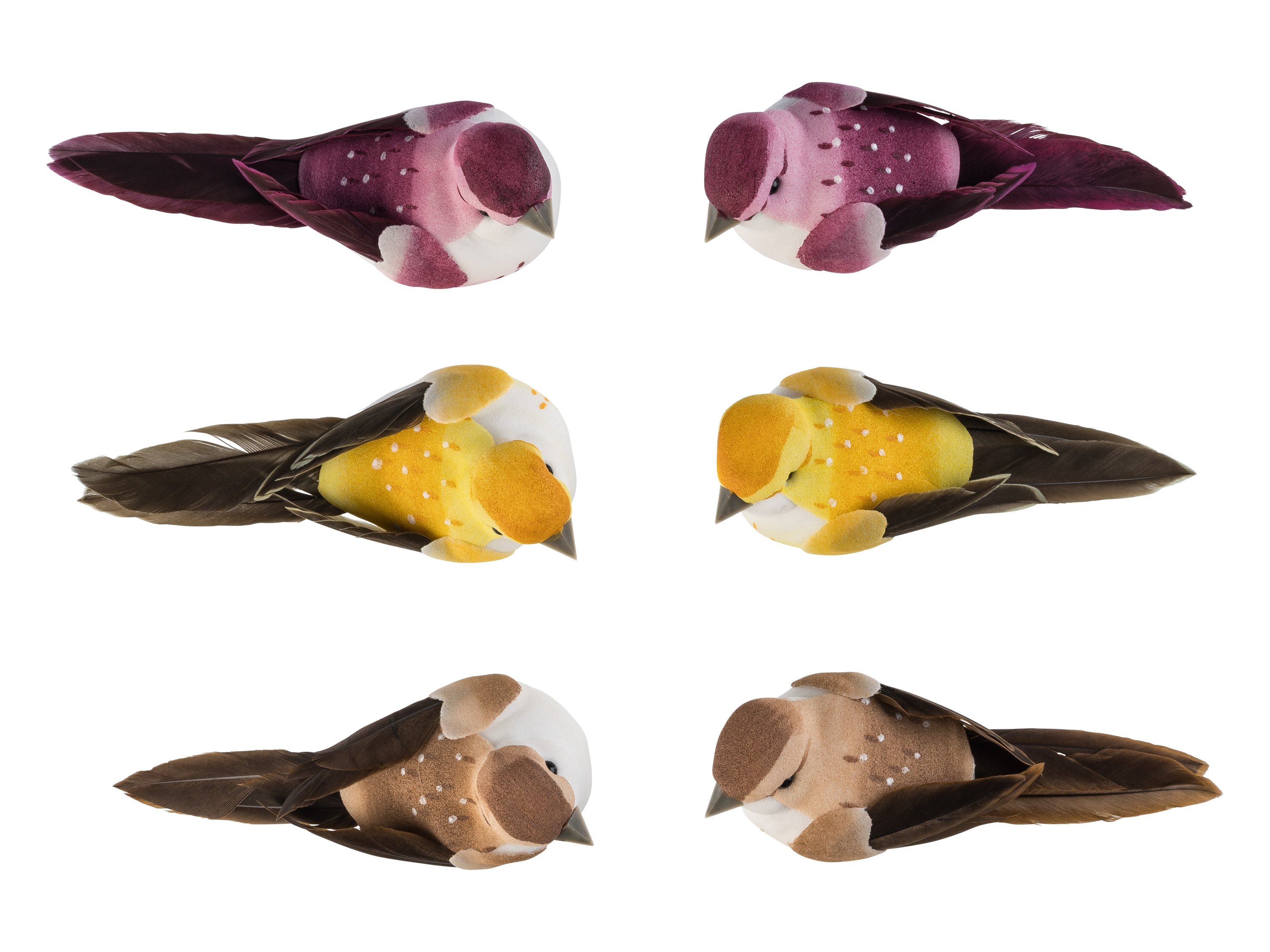 Livarno® Dekorativní klip, 6 kusů (ptáci/pokrytí)