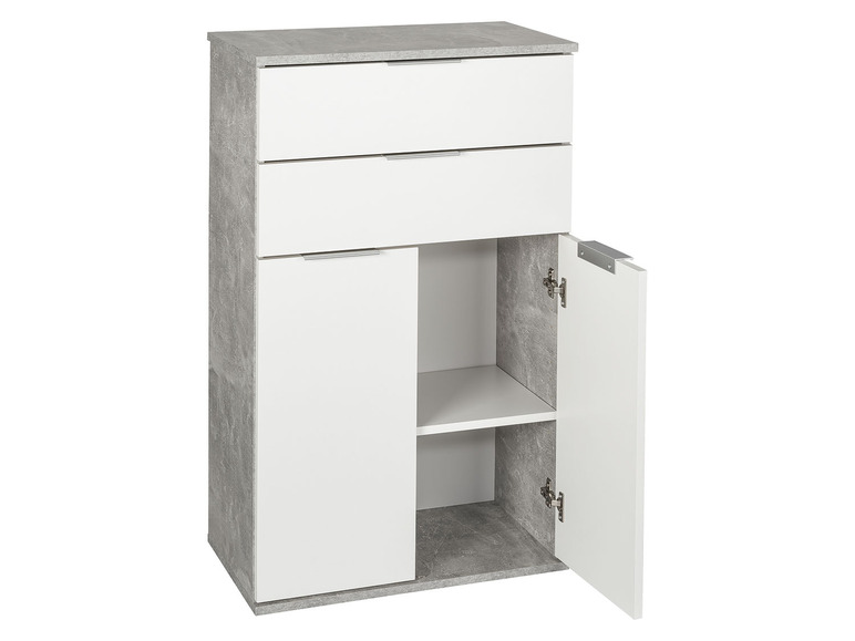  Zobrazit na celou obrazovku LIVARNO home Komoda, bílá/beton - Obrázek 5