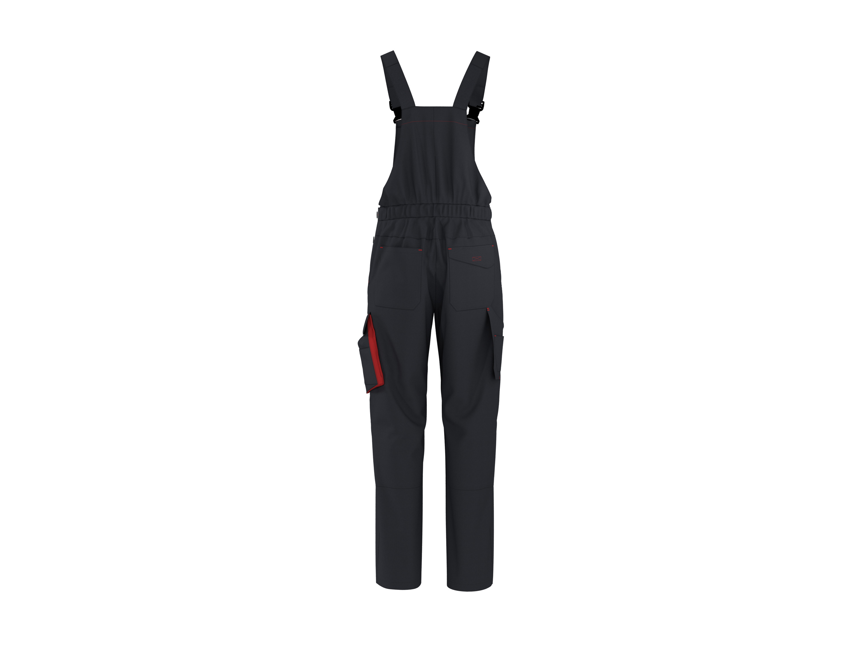 Parkside® Pánské pracovní kalhoty s laclem (černá, L (52/54))