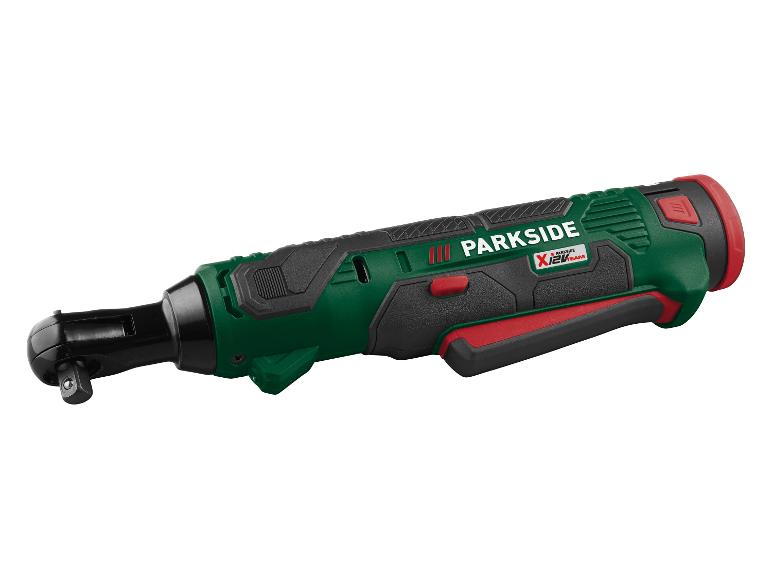 Akumulátorový ráčnový utahovák PARKSIDE X 12 V Team v zeleno-černé barvě