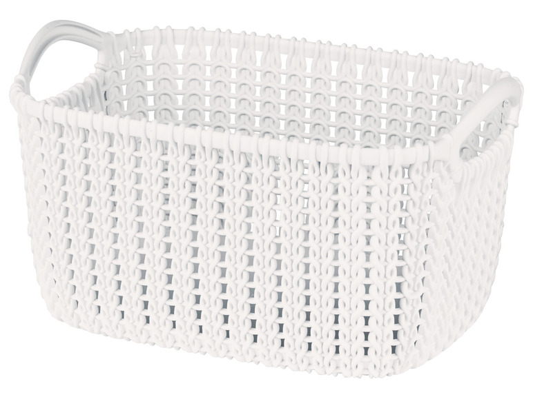 Curver Košík KNIT, 3 l (Brilliant White, obdélníková)