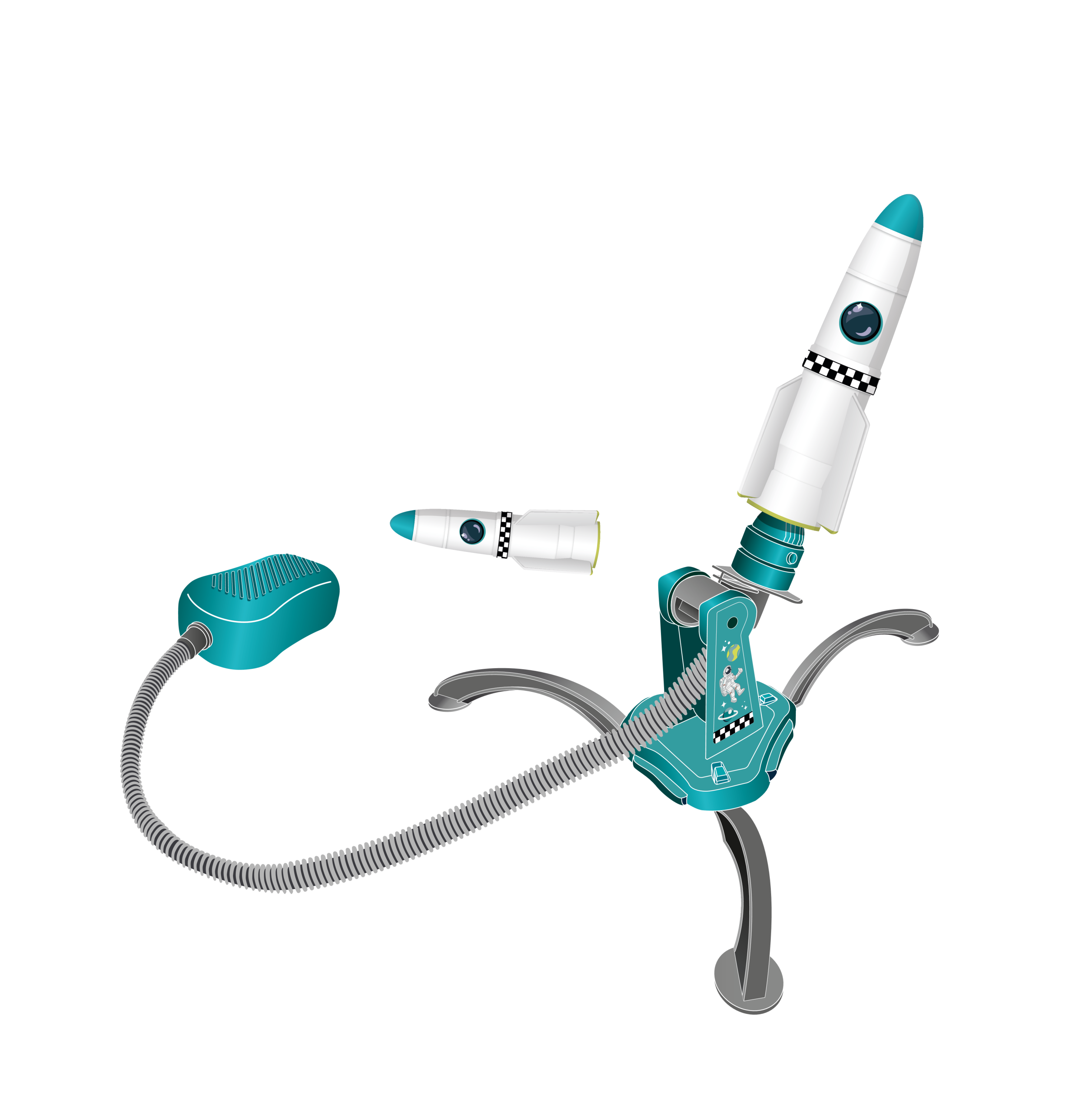 Playtive Raketa na stlačený vzduch