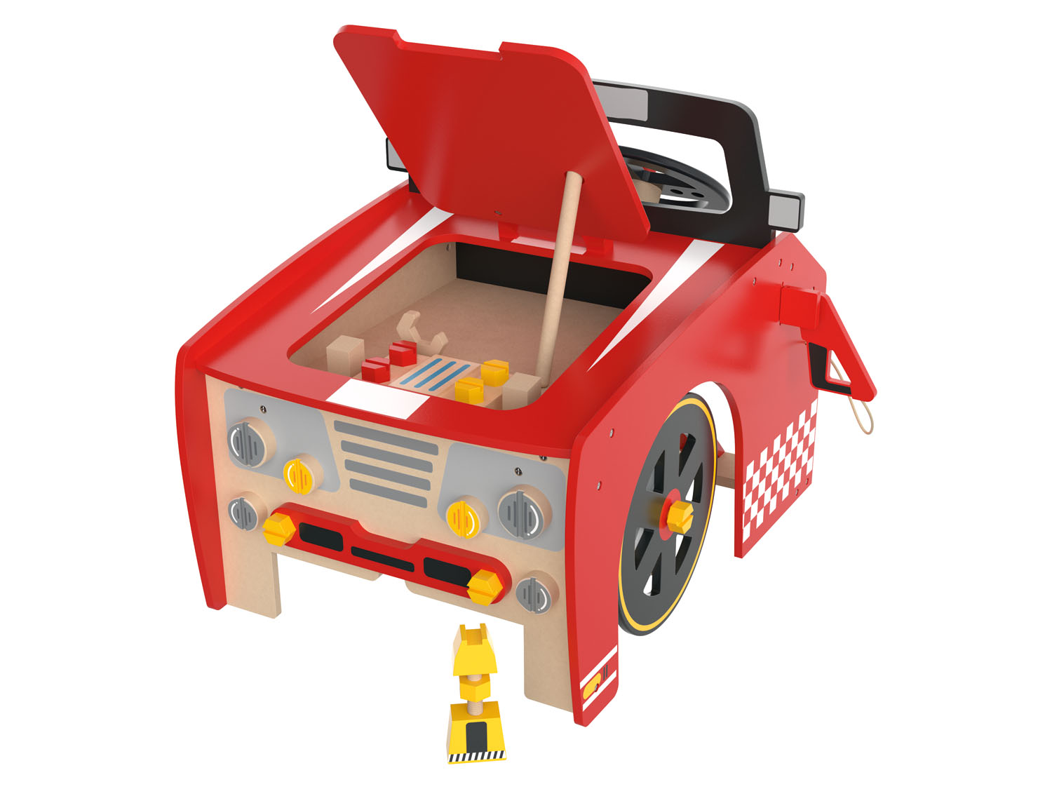 Playtive Dřevěné autíčko automechanik