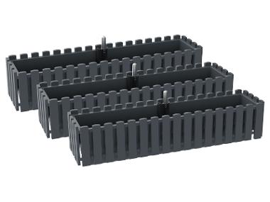 PARKSIDE® Sada samozavlažovacích truhlíků Kensington, 75 cm, 3dílná