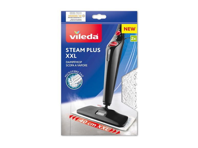 Parní čistič Vileda s XXL parním mopem na čištění podlah.