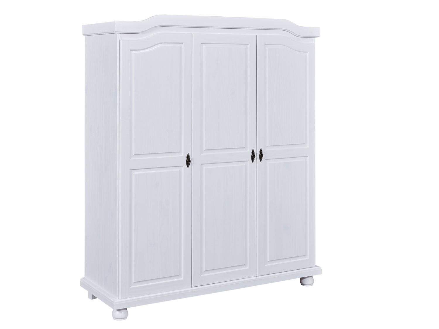 Inter Link Šatní skříň ve venkovském stylu (3 dvířka, bílá)