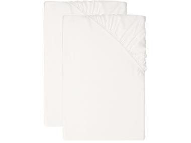 LIVARNO® Sada napínacích prostěradel z bambusové viskózy Premium, 90-100 x 200 cm, 2dílná, bílá