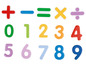 Čísla a matematické symboly od 0 do 9.