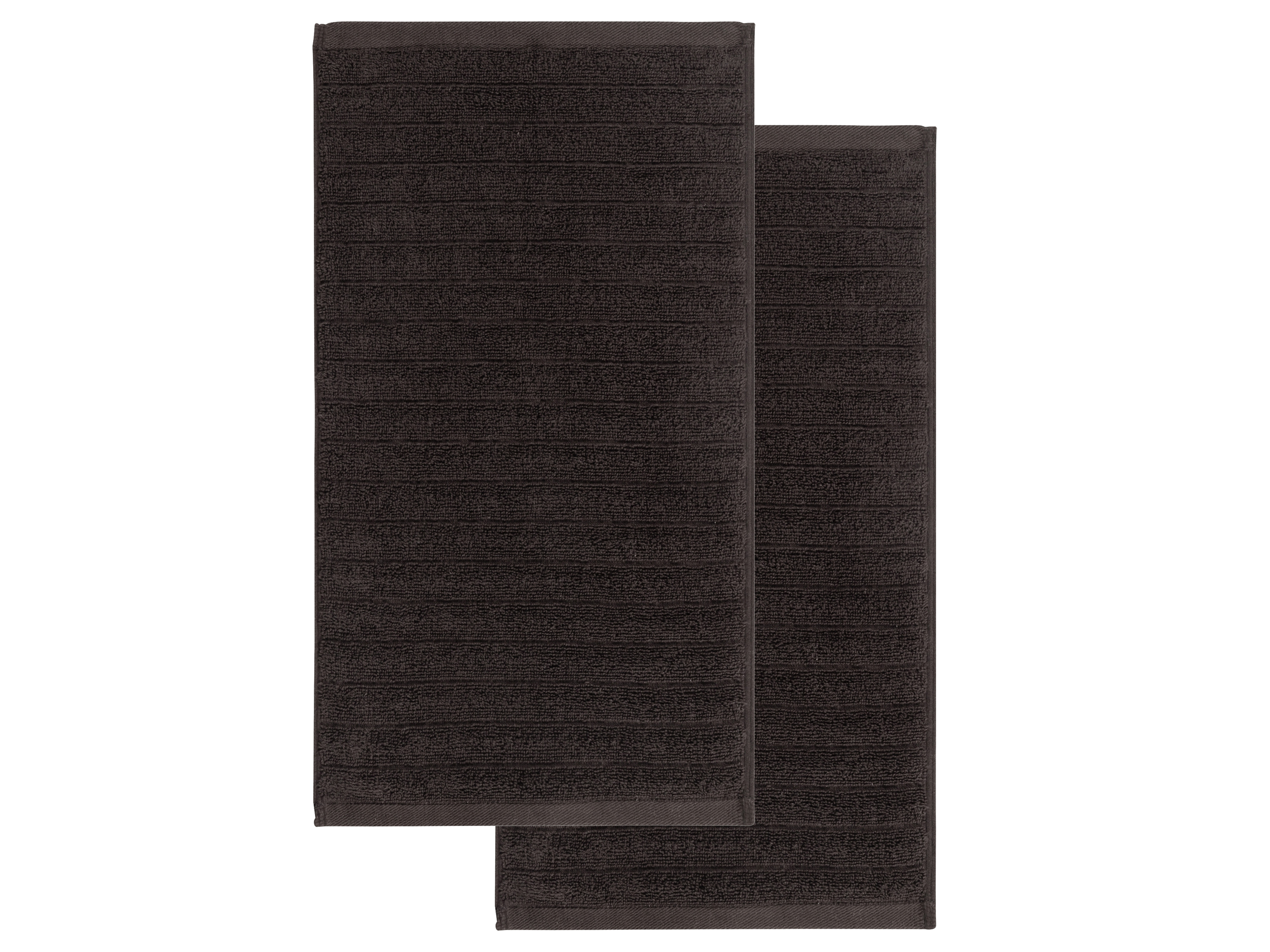 Livarno home Froté ručník pro hosty, 50 x 100 cm, 500 g/m2, 2 kusy (šedá)