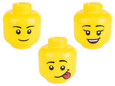 Malý úložný box ve tvaru Lego hlavy