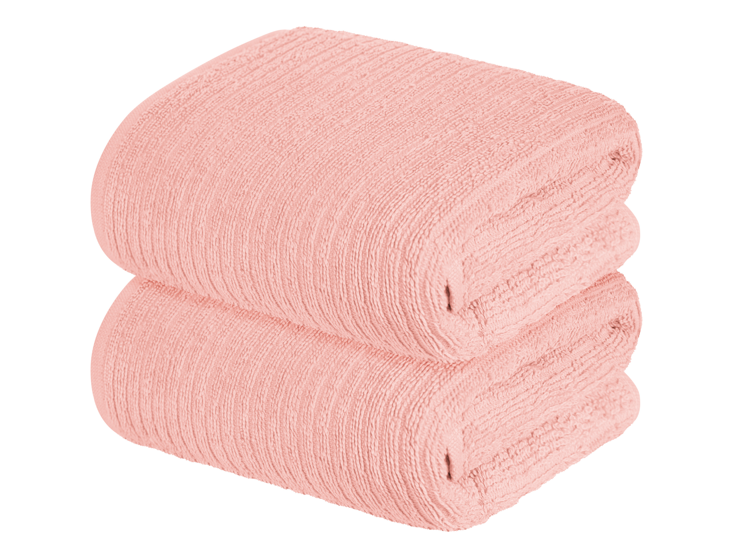 Livarno home Froté ručníky, 50 x 100 cm, 2 kusy (světle růžová)