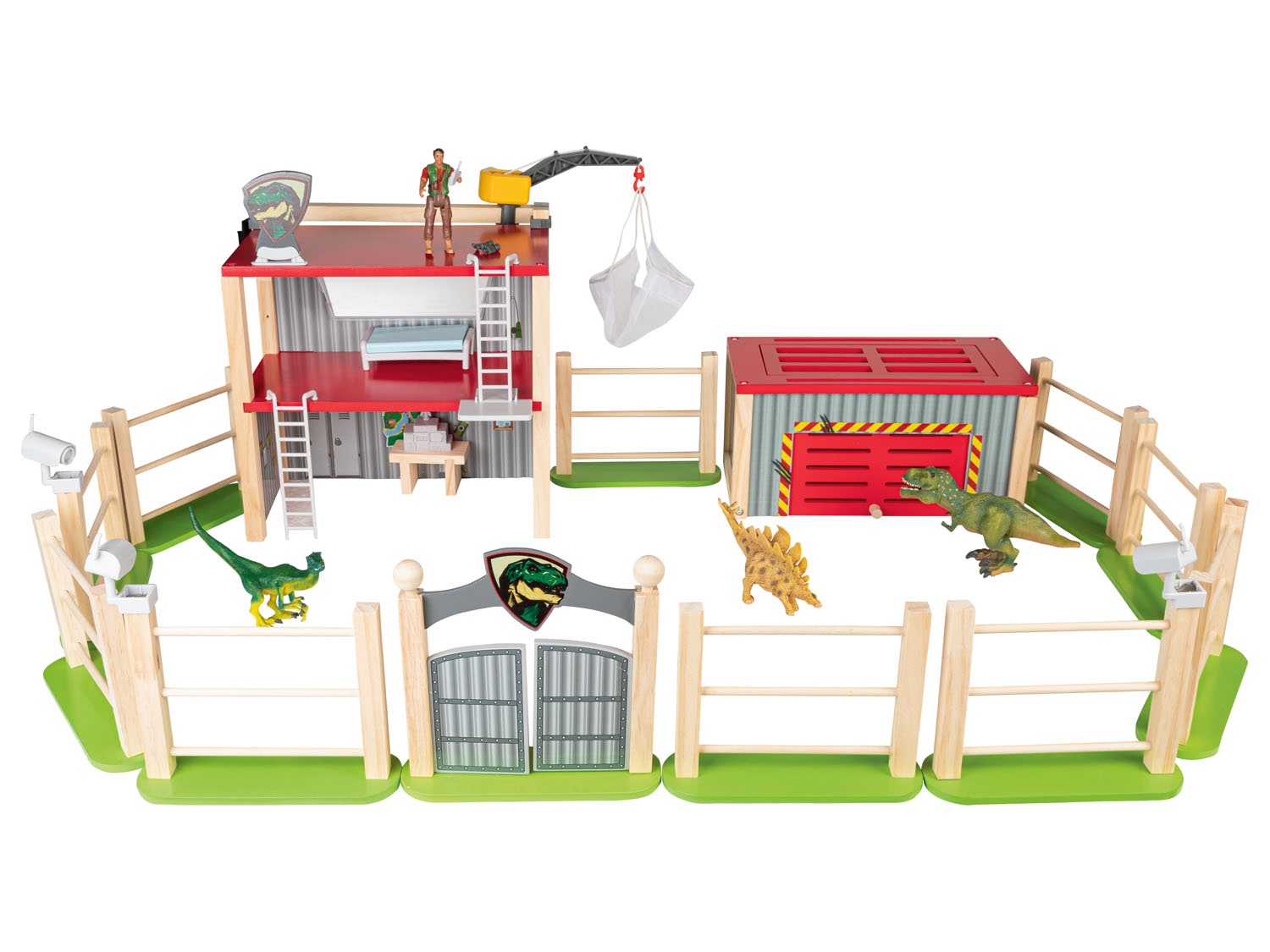 Playtive Dřevěná koňská farma / dinoland ( dinoland)