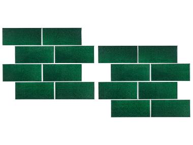 LIVARNO® Sada dekorativních samolepicích obkladů, 20 kusů, zelená