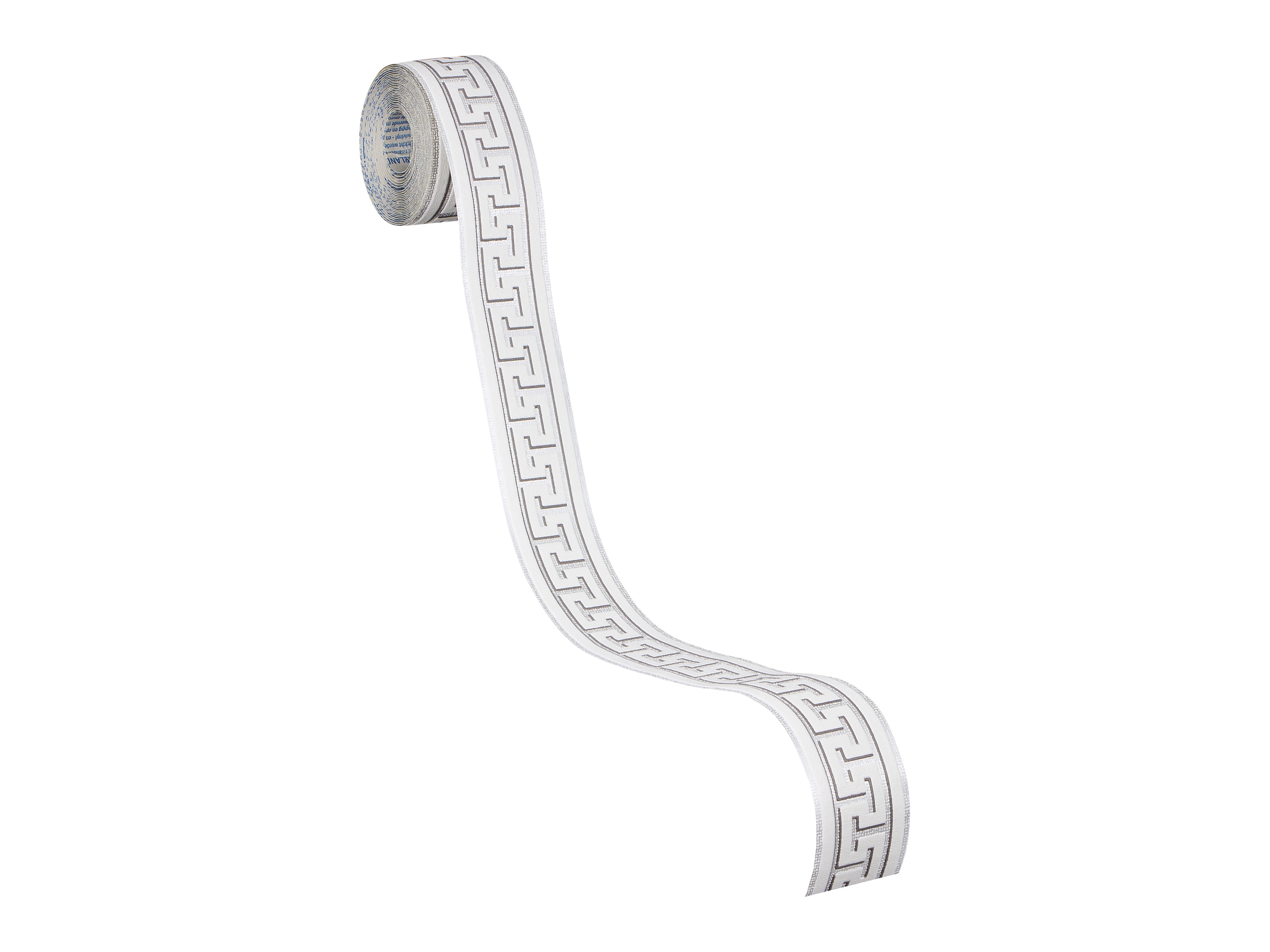 AS Création samolepicí bordura (Stříbrná, bílá, šedá, 5,00 x 0,04 m)