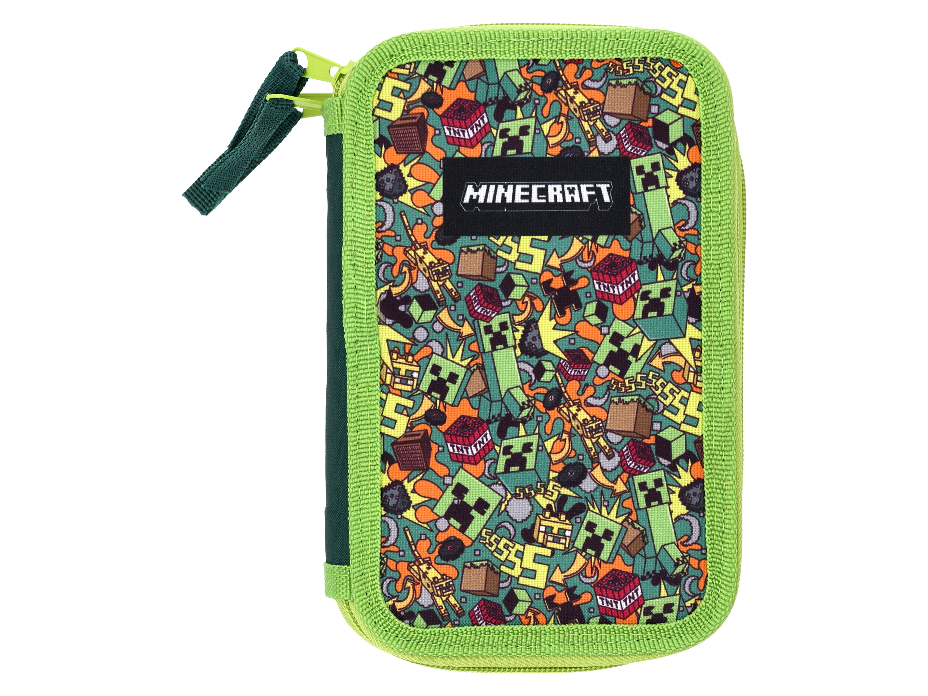 Minecraft Třípatrový penál (zelená)