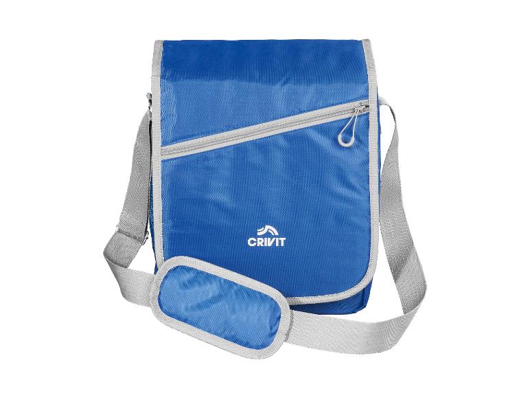 Modrá crossbody taška Crivit s malou kapsou.