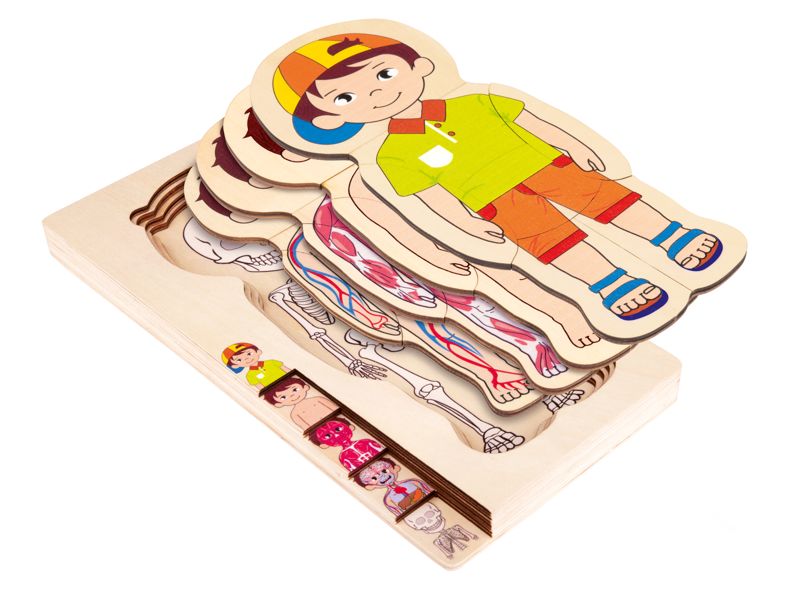 lupilu® Dřevěné puzzle (chlapec)