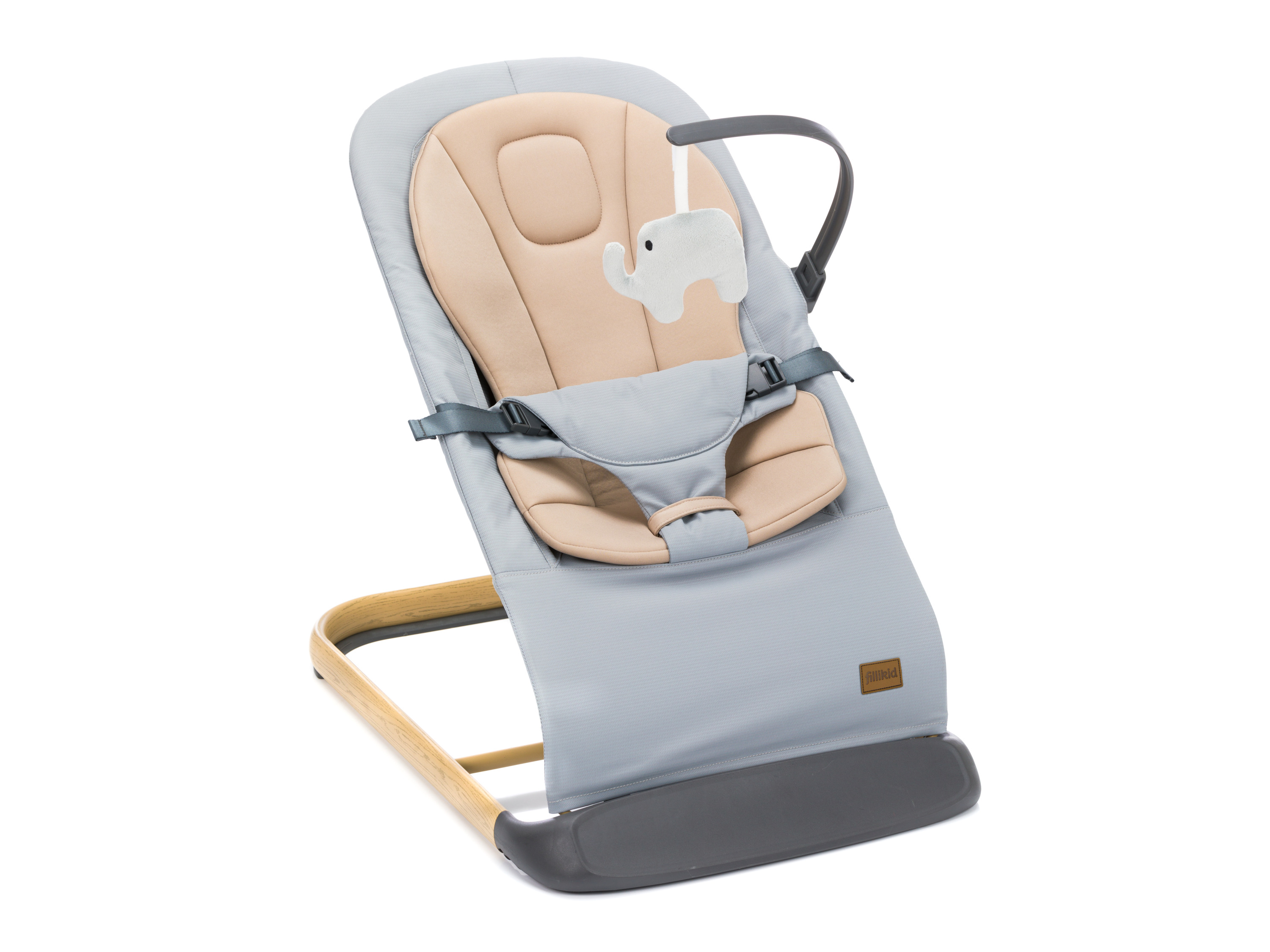 Fillikid Houpátko „Star“, vč. hrazdičky a redukčního polštářku (Šedá béžová)