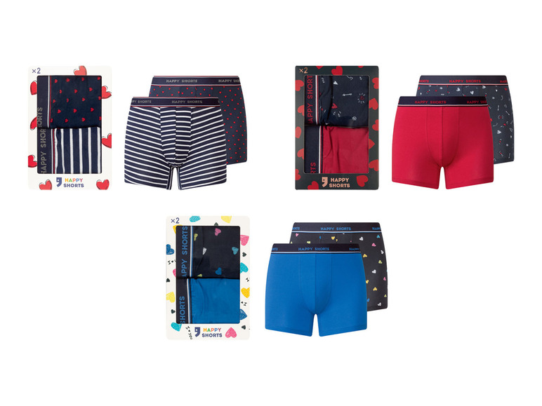  Zobrazit na celou obrazovku Happy Shorts Pánské boxerky, 2 kusy - Obrázek 1