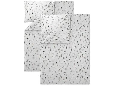 Sada ložního povlečení z jemného flanelu, 140 x 200 cm, 70 x 90 cm, lidé, 2dílná