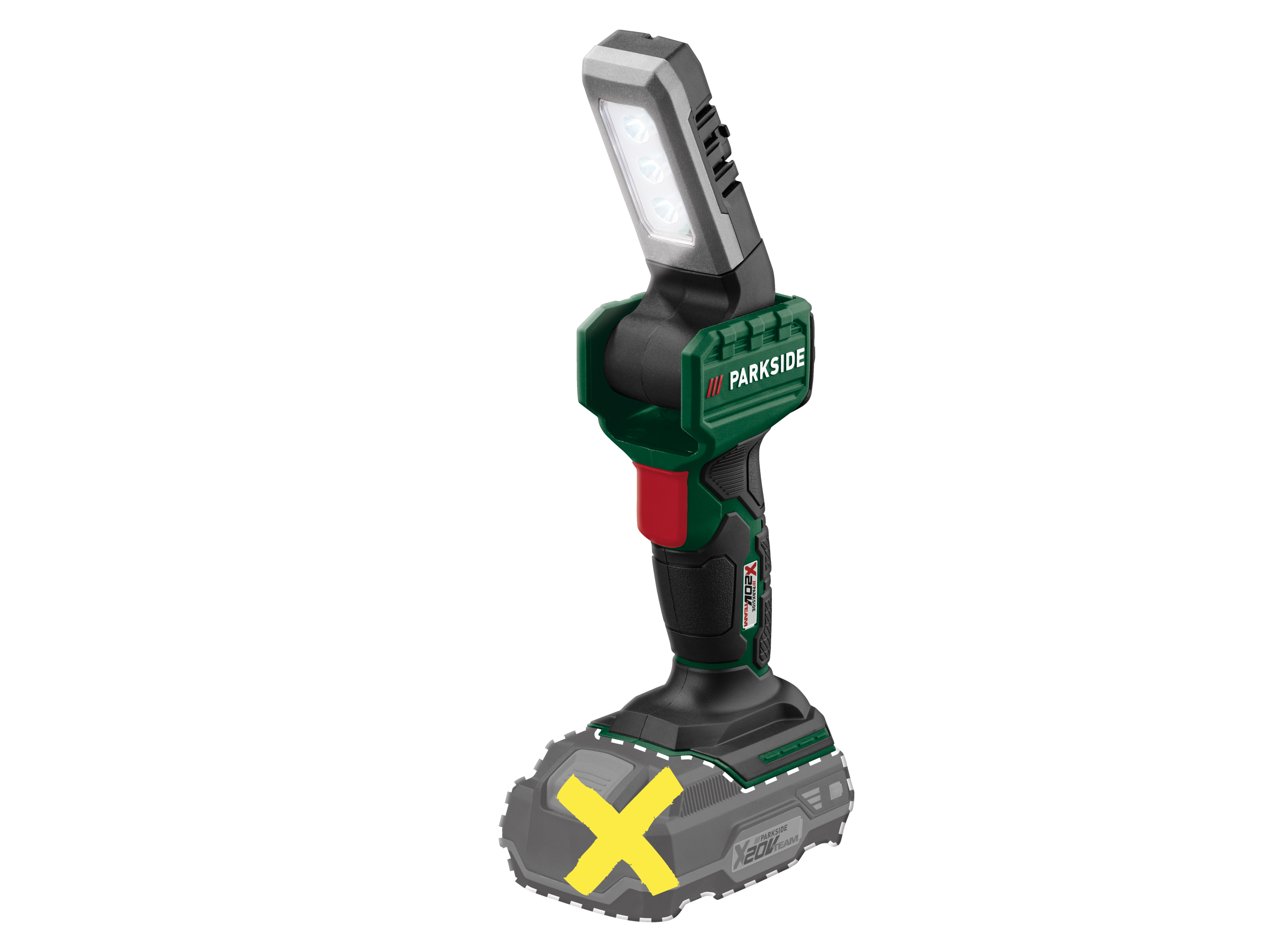 Parkside® Aku ruční LED reflektor Plhla 20 Li A1 / Plhla 20-Li C1 – bez akumulátoru a nabíječky (Ruční svítilna LED Plhla 20 Li C1)