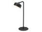 Černá stojací lampa s osvětleným tlačítkem napájení