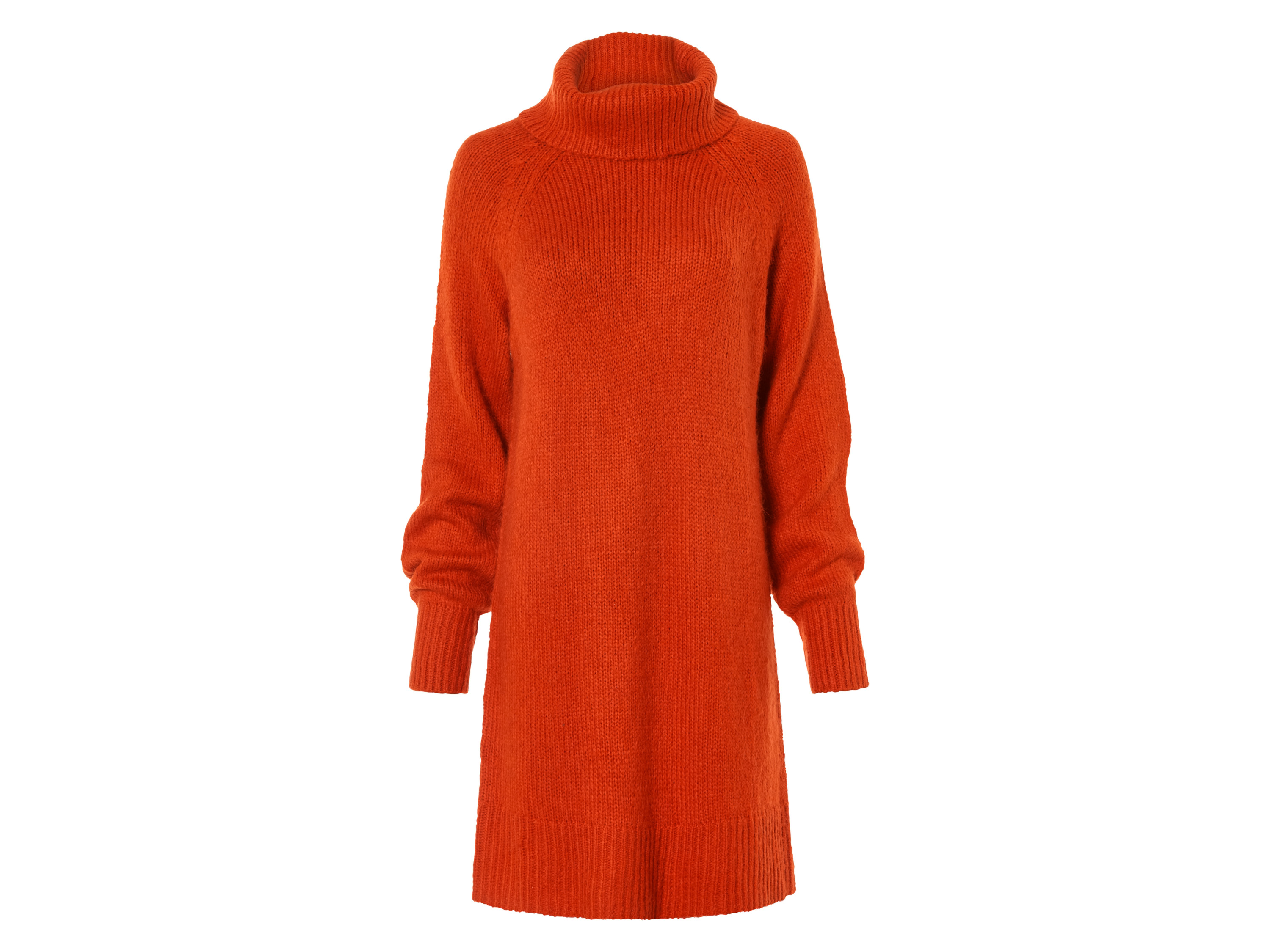 esmara® Dámské pletené šaty (XS (32/34), oranžová)