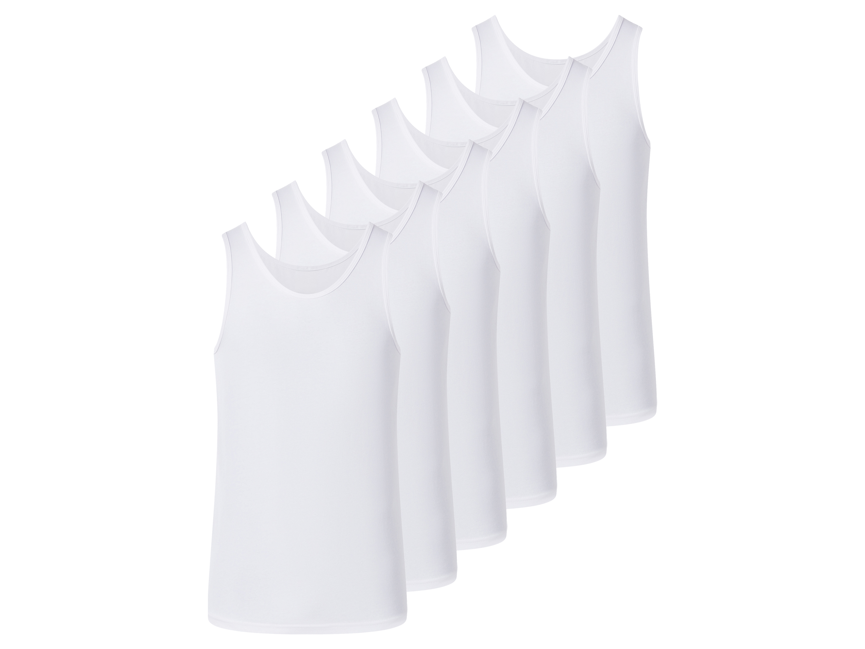 esmara Men Pánský nátělník, 6 kusů (6/L)