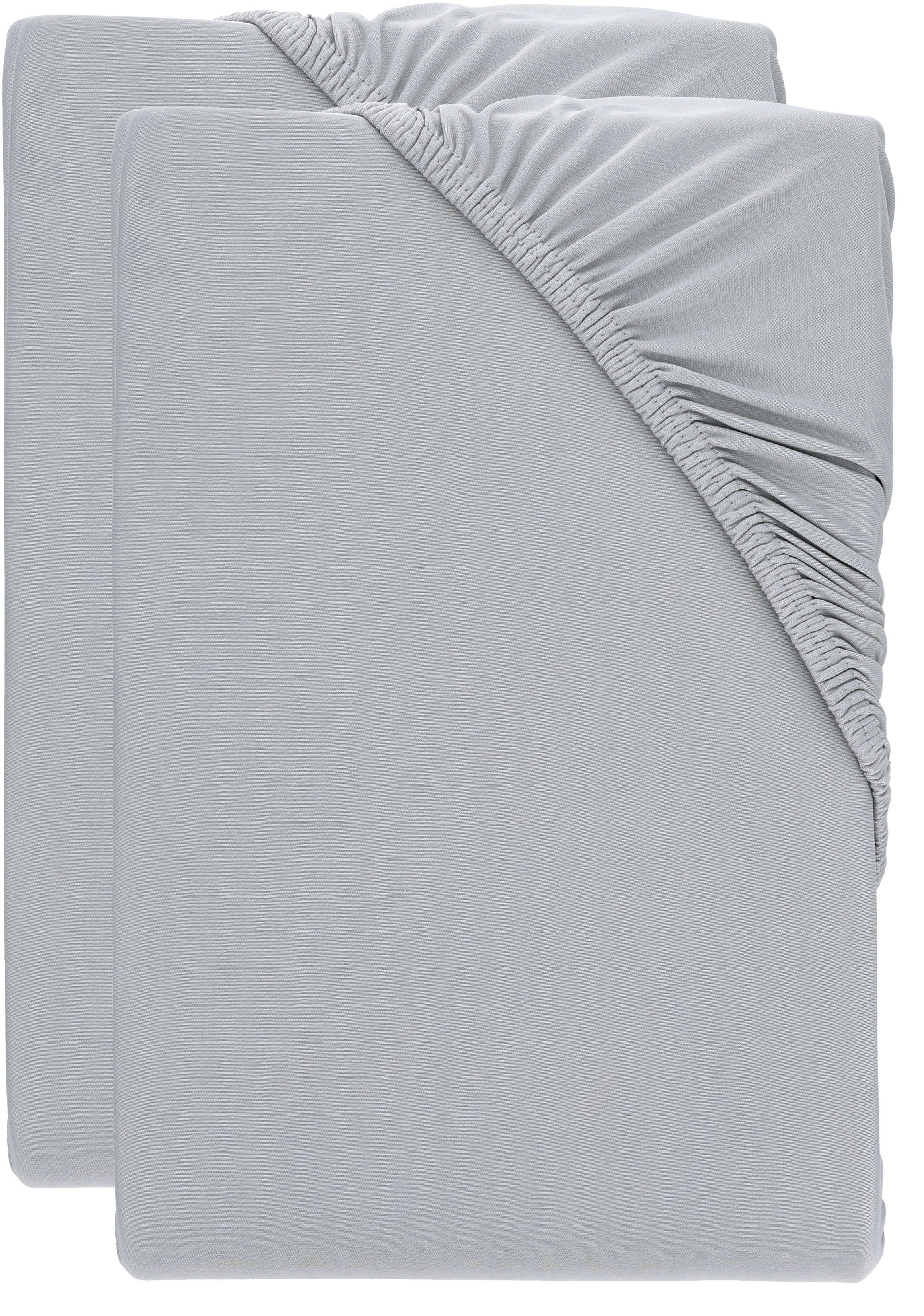 Livarno® Sada žerzejových napínacích prostěradel, 90-100 x 200 cm, 2dílná, modrá