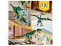 Tři LEGO dinosauři, včetně T-Rexe, Triceratopse a Pterodactyla.