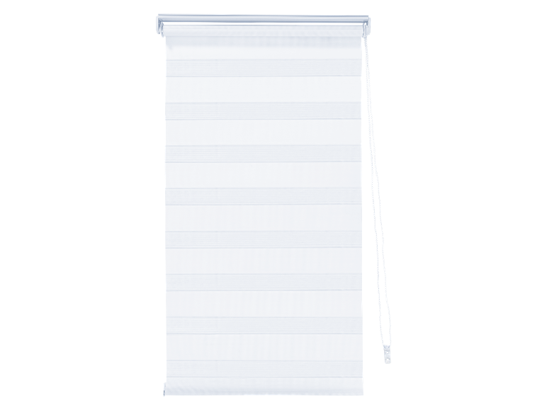 Bílá minimalistická roleta.