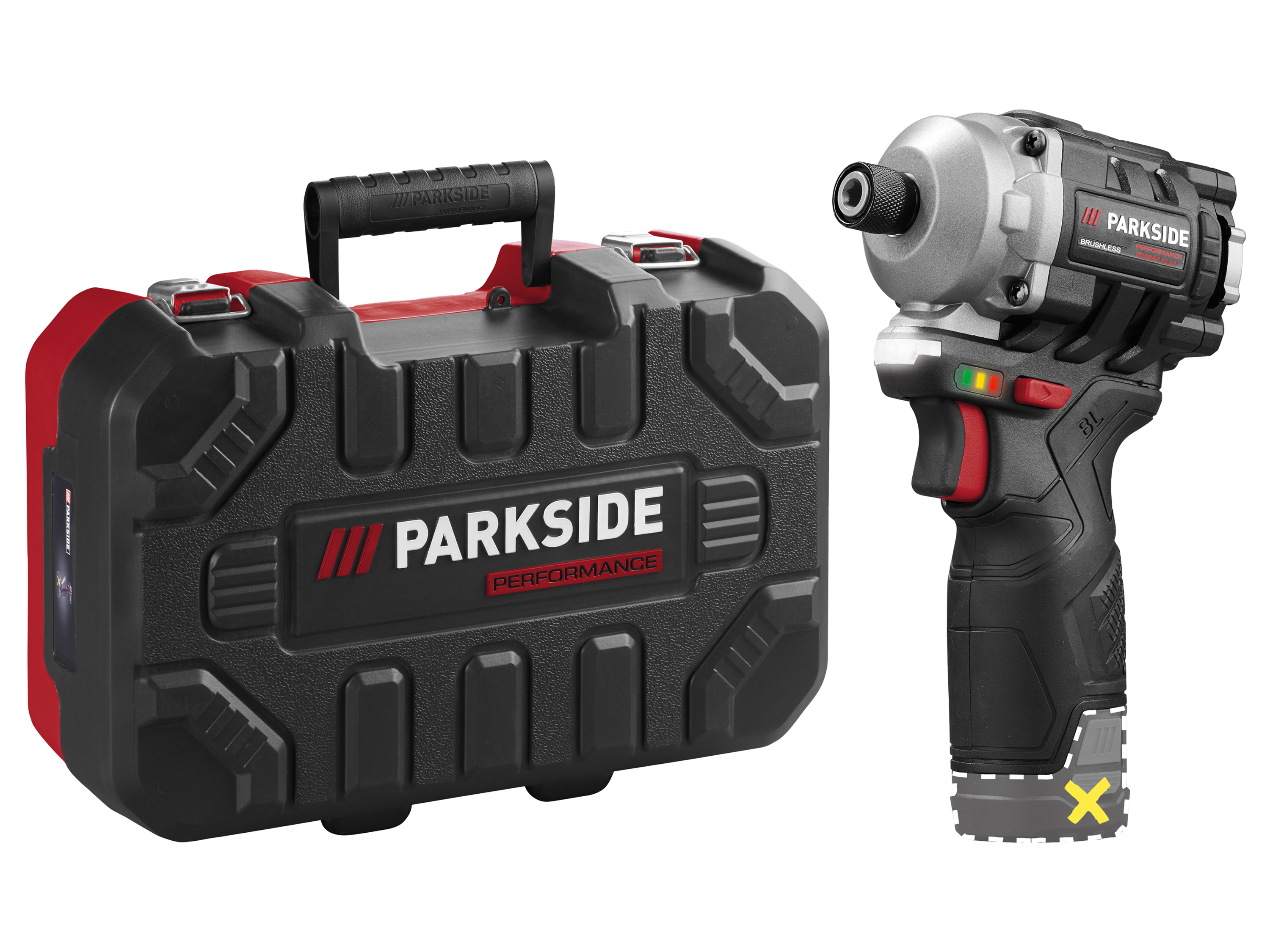 Parkside Performance® Aku rázový utahovák Pdssap 12 A1 – bez akumulátoru a nabíječky