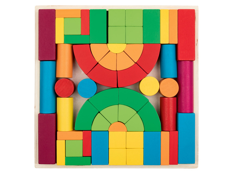  Zobrazit na celou obrazovku Playtive Dřevěná duhová skládačka Montessori - Obrázek 8