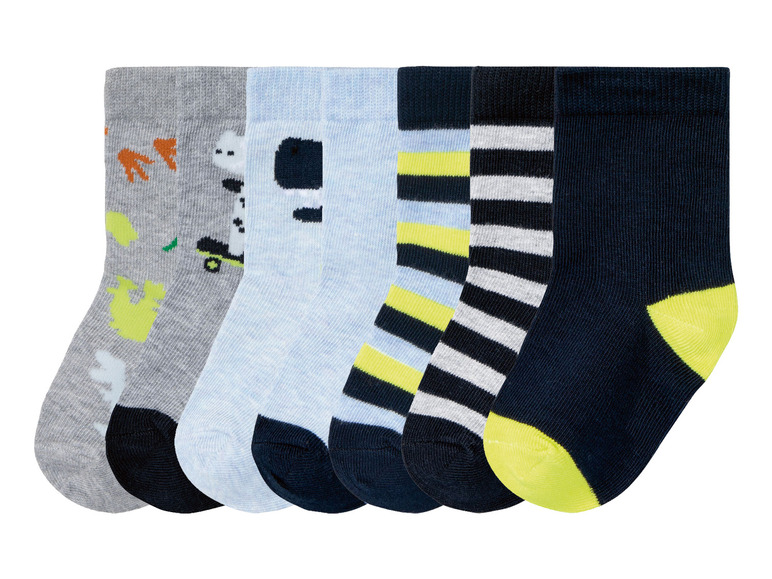 Zobrazit na celou obrazovku lupilu® Dětské ponožky s BIO bavlnou, 7 párů - Obrázek 2