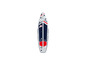 Nafukovací paddleboard s červeno-modrým vzorem.